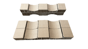 Aufnahmen für schwere runde Produkte aus Wabenpappe Verpackung