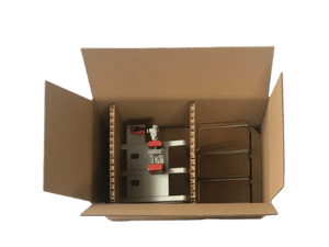 Verpackung Gerätehalter aus Wabenpappe