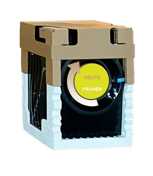Verpackung Waschmaschine Wabenpappe Ersatz Styropor