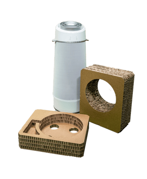 Verpackung Klimagerät aus Wabenpappe
