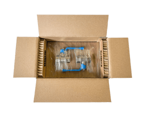 Tray-Wabenpappe-Kugelhahn-Umkarton