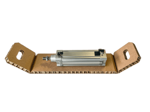 tray-verpackung-druckluftzylinder-fixierung