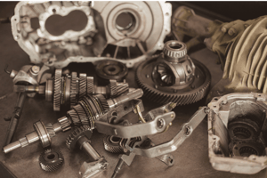 verschiedene Autobauteile