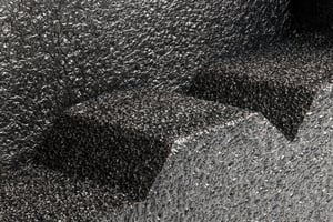 recycelter schwarzer polyethylen Schaum für Verpackungen