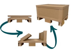 Infografik über den einfachen Aufbau der Wabenbox